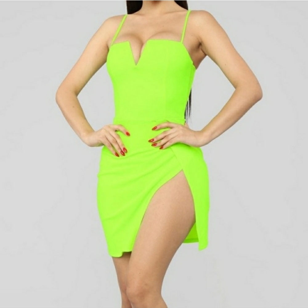 Neon Green Dress